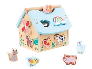 Lelin® Wooden Shape Sorting Farm